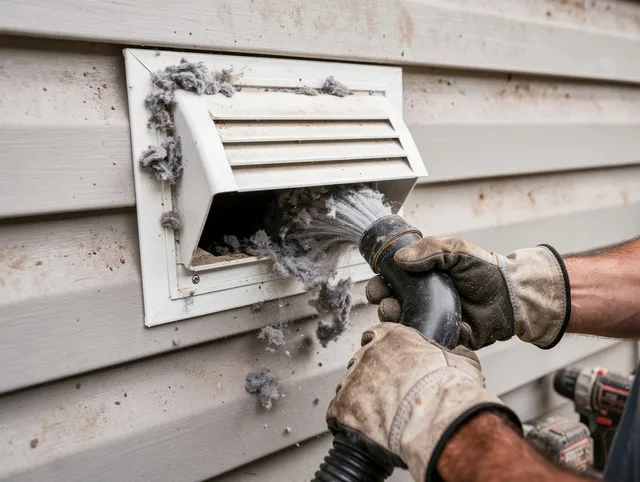 Professional dryer vent cleaning by Cleveland Dryer Vent Cleaning in Cleveland