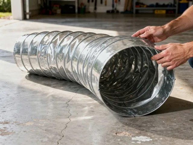 Cleveland Dryer Vent Cleaning specialist using advanced equipment for thorough duct cleaning in Cleveland