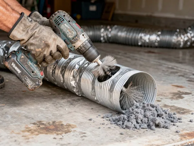 Professional duct cleaning by Cleveland Dryer Vent Cleaning in Cleveland