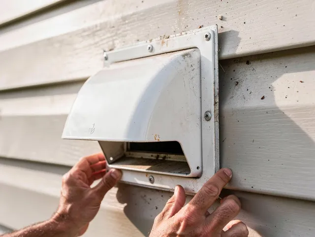 Cleveland Dryer Vent Cleaning technician delivering thorough residential dryer vent cleaning service in Cleveland