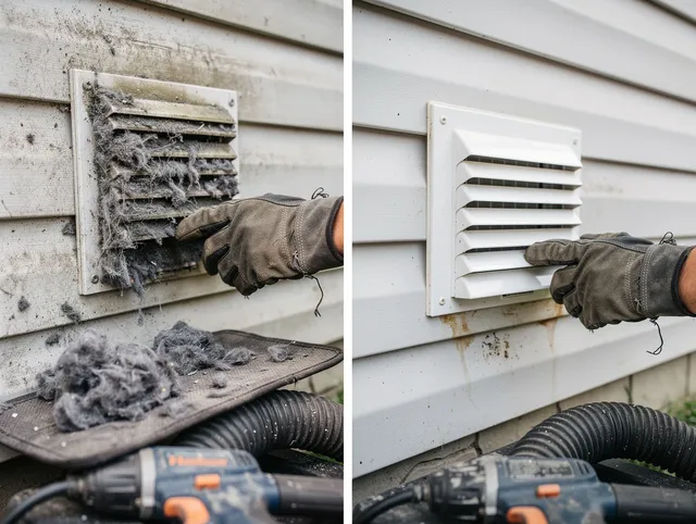 Residential dryer vent cleaning by Cleveland Dryer Vent Cleaning in Cleveland